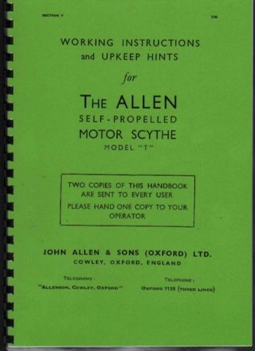Allen model motor - allen, scythe