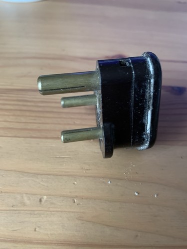 Bakelite pin plug - plug, vintage