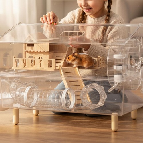 Large hamster cage with - large,