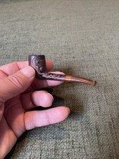 Vintage Small Briar Smoking Pipe, Damaged Stem E171