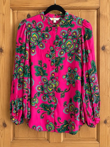 Boden pink green floral - &,