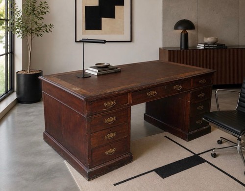 Good victorian oak desk - good,
