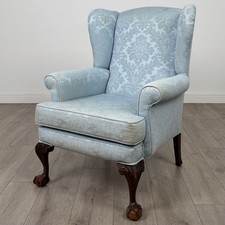 Antique 20th Century Wingback Armchair In Oak ( REF AF-4543 )