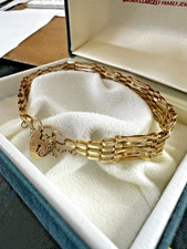 Boxed vintage gold bar - 9k, 5