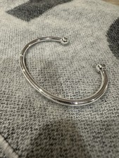 17cm 4mm thick silver torque - 4mm,