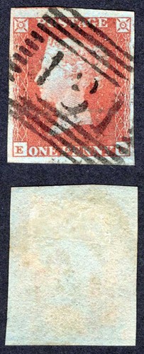 1841 penny red - (ec), four
