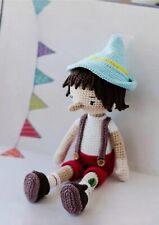 CROCHET PATTERN COPY amigurumi Pinocchio toy with sport yarn 296