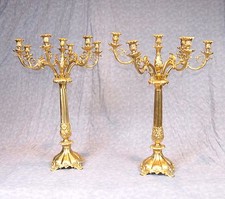 Pair Candelabras  - Gilt