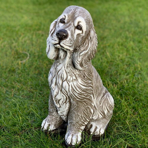 Cocker spaniel sculpture for
