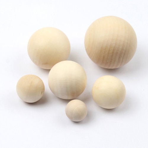Wooden balls natural craft - natural,