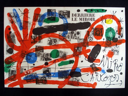 Joan miro derriere - le, miroir