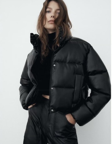 Zara foax leather - leather, puffer