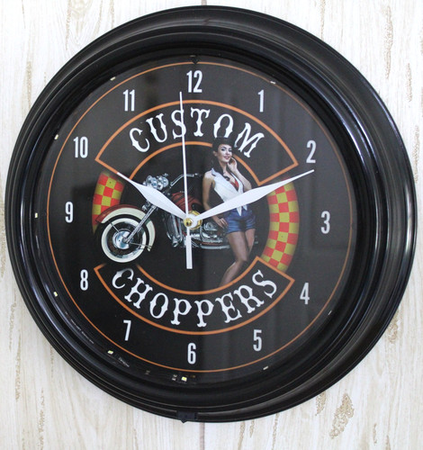 Custom choppers wall clock led - custom,