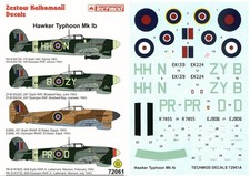 Techmod hawker typhoon - techmod, 1/72