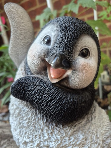Large penguin garden ornament - penguin,