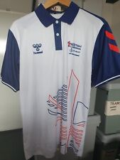 Team Gb British Canoeing Training Polo Tshirt Mens White Size Medium Bnwot