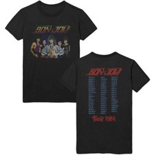 Bon Jovi 'Tour '84' Black T