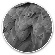 2 x Vinyl Stickers 20cm (bw) -