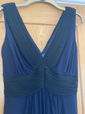 Navy Blue Black Evening Dress