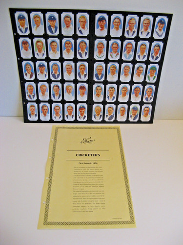 Cricketers set card - cricketers,