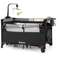 COSTWAY 5-in-1 Baby Bassinet