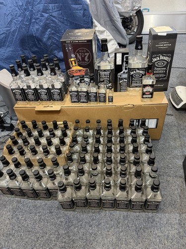 Jack daniels bottles empty - bottles,