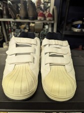Donnay Mens Trainers In White Leather Uppers UK 8.5 In Good Overall Condition