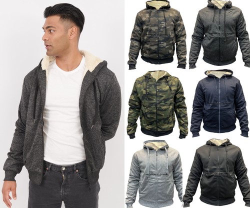 Mens sherpa lined fleece - sherpa,
