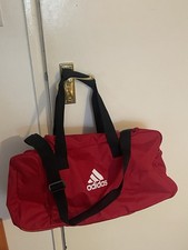 Red Adidas Duffel Bag, Brand New Without Tags, Adjustable Shoulder Strap, Pocket