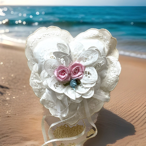 Wedding ring bearer pillow - ring,