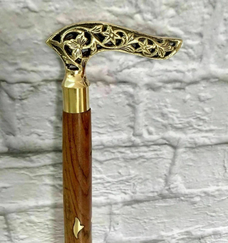 Antique brass victorian handle - antique,