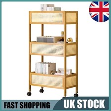 3-Tier Bamboo Storage Trolley