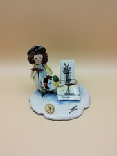 Signed Lino Zampiva - Italy  Pastelceramica. Miniature Artist Figurine