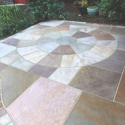 Sawn honed buff circle - honed,