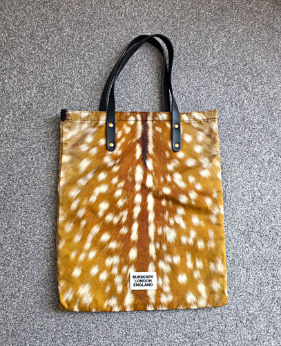 Burberry deer print tote - deer, bag