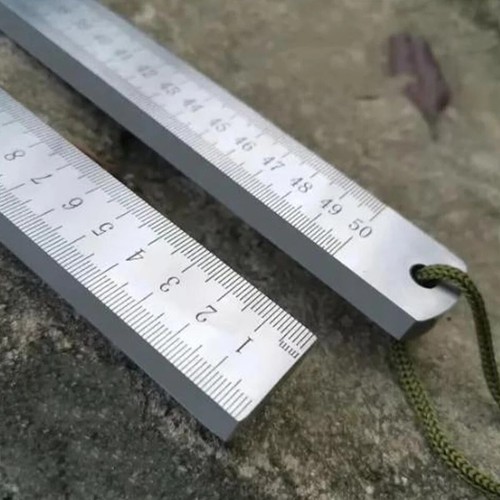 Stainless steel ruler - steel, 5mm