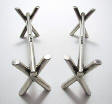 Antique Sterling Silver Christopher Dresser Style Modernist Knife Rests Stands