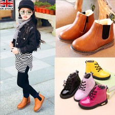 UK KIDS ANKLE BOOTS GIRLS BOYS