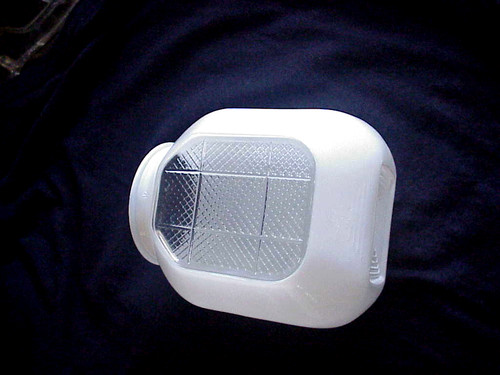 Vintage white clear deco - ,