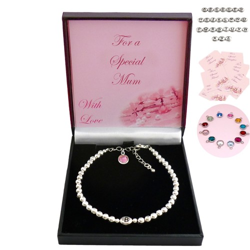 Birthstone bracelet with - birthstone,