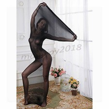 UK Double Sleeping Bag Pantyhose Seamless See Full Transparent Body Stockings