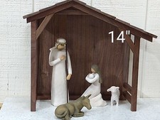 Traditional Walnut Nativity