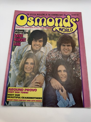 Osmonds world magazine issue - magazine,