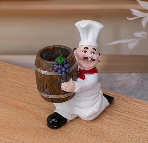 Chef figurine toothpick holder - figurine,
