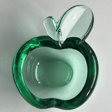Vintage Clear Green Glass