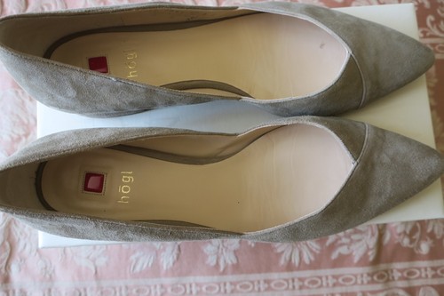 Hogl khaki suede ballet flats
