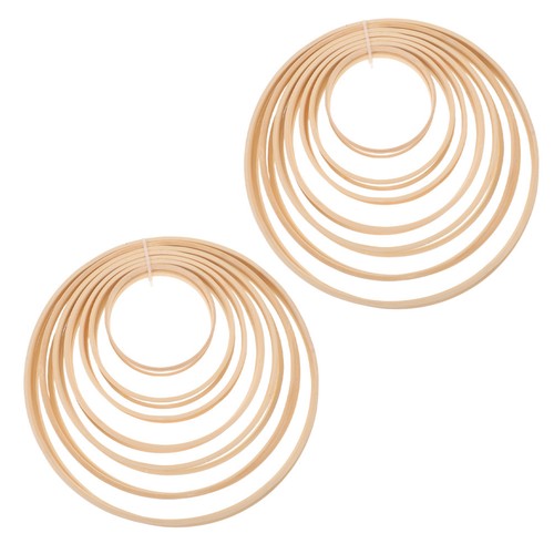 14pcs bamboo macrame - 14pcs, hoop