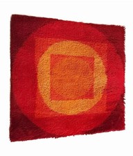 Verner Panton Vorwerk Varia vintage Tapestry wool wall Rug 60s 70s mid century