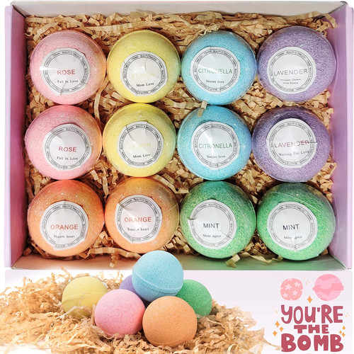 Bath bombs gift set natural - gift, set,