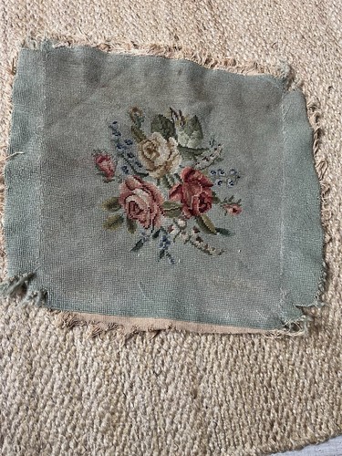 Antique embroidery sample - embroidery,